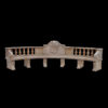 JBB011 Marble Classical Bench with Reef by Metropolitan Galleries Inc b