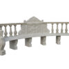 JBB014 Marble Caryatid Classical Bench by Metropolitan Galleries Inc-Recovered