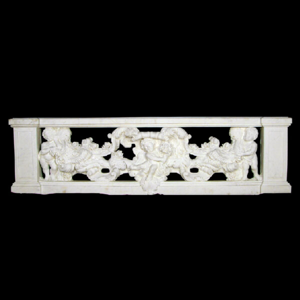 JBB320 Marble Cupid & Rosevine Balustrade