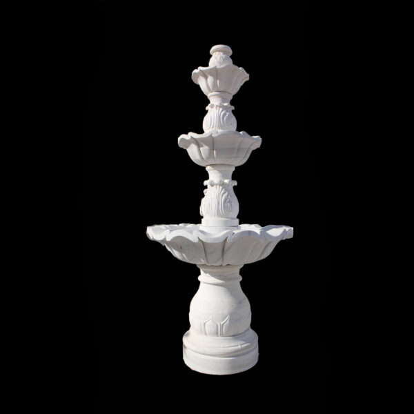 JBF1600 White Marble Tuscan Three Tier Fountain by Metropolitan Galleries Inc. JBF1600 White Marble Tuscan Three Tier Fountain by Metropolitan Galleries Inc.