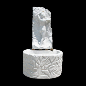 JBF255 Marble Nude Lady Bathing Wall Fountain by Metropolitan Galleries Inc