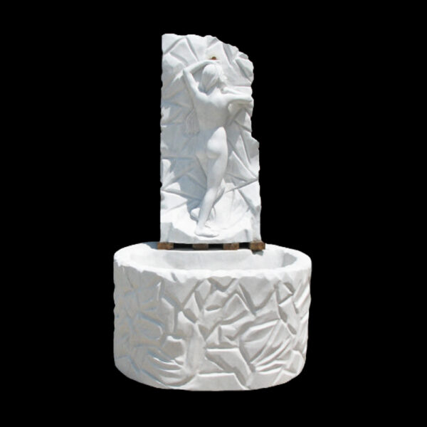 JBF255 Marble Nude Lady Bathing Wall Fountain by Metropolitan Galleries Inc