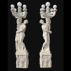 JBL5000 Marble Lady holding Floral Bouquet Torchiere Lamp Sculpture Set by Metropolitan Galleries Inc JBL5000 Marble Lady holding Floral Bouquet Torchiere Lamp Sculpture Set by Metropolitan Galleries Inc