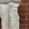 Marble French Garland Fireplace Surrounding Mantel