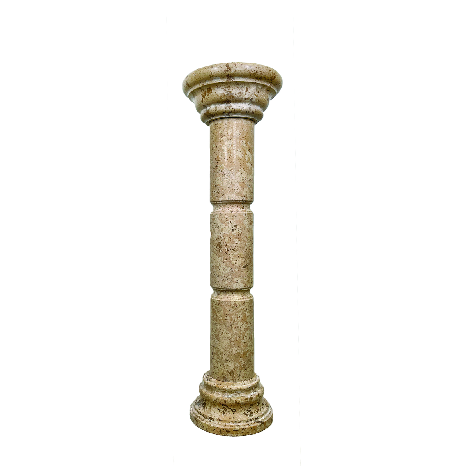 JBP1150 Marble Pedestal in Crema Beige by Metropolitan Galleries Inc JBP1150 Marble Pedestal in Crema Beige by Metropolitan Galleries Inc
