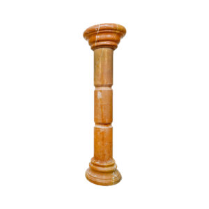 JBP1350 Marble Pedestal in Sahara Orange by Metropolitan Galleries Inc