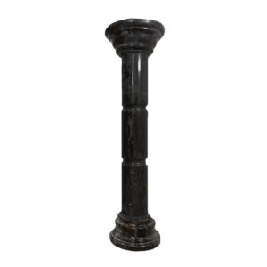 JBP1650 Marble Pedestal in Nero Galaxy by Metropolitan Galleries Inc