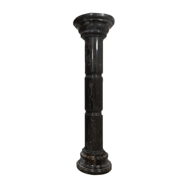 JBP1650 Marble Pedestal in Nero Galaxy by Metropolitan Galleries Inc
