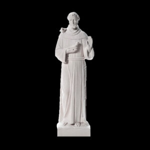 JBS105 Marble Saint Francis Sculpture by Metropolitan Galleries Inc