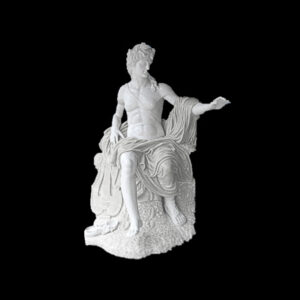 JBS181-A Marble Apollo Sculpture by Metropolitan Galleries Inc