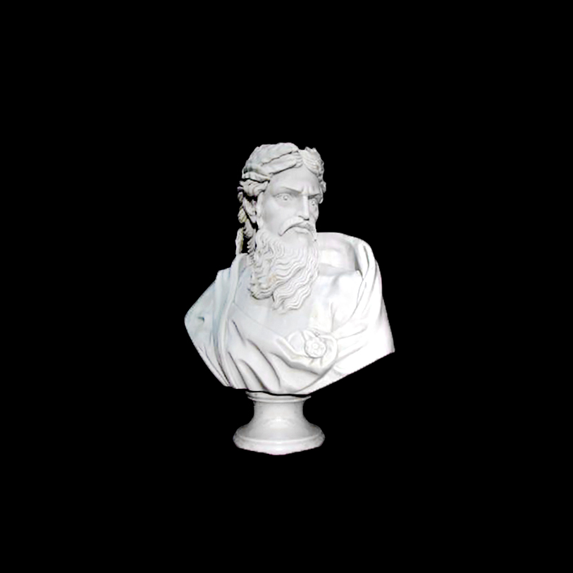 JBS206 Marble Bust of Zeus Sculpture by Metropolitan Galleries Inc JBS206 Marble Bust of Zeus Sculpture by Metropolitan Galleries Inc