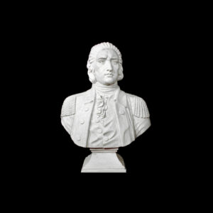 JBS207 Marble Bust of Revolutionary Officer Sculpture by Metropolitan Galleries Inc