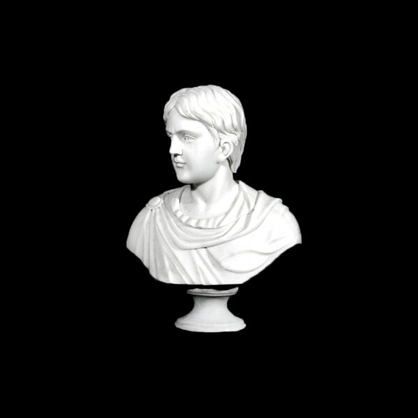 JBS210 Marble Bust of Roman Nobleman Sculpture by Metropolitan Galleries Inc