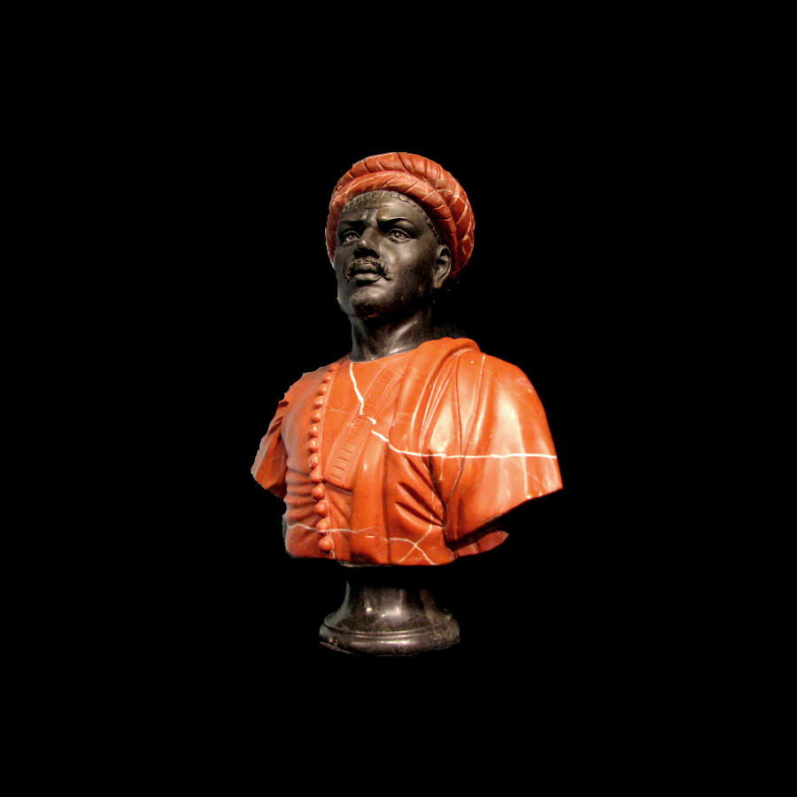 JBS222 Marble Bust of African Male Sculpture by Metropolitan Galleries Inc JBS222 Marble Bust of African Male Sculpture by Metropolitan Galleries Inc
