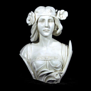 JBS314 Marble 'Flapper' Bust Sculpture