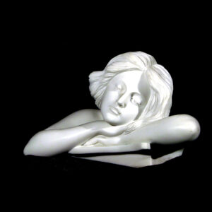 JBS319 Marble Lady Sleeping Bust Sculpture