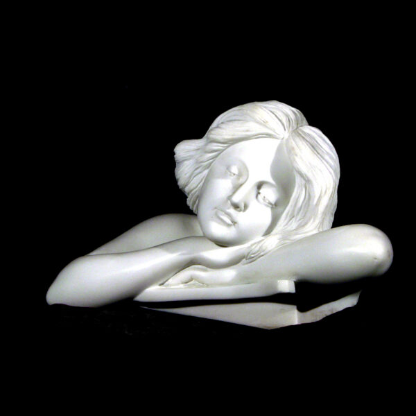 JBS319 Marble Lady Sleeping Bust Sculpture