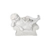 JBS697 Marble Daydreaming Girl on Chaise Sculpture by Metropolitan Galleries Inc