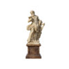 Marble Greco-Roman Sculpture atop Pedestal