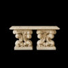 JBT312 Marble Rectangle Console Table Sculpture by Metropolitan Galleries Inc