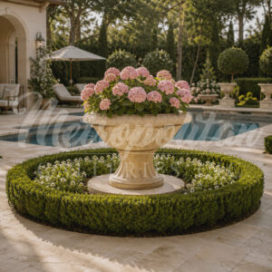 JBU210 Marble Traditional Planter Urn by Metropolitan Galleries Inc Vignette WM
