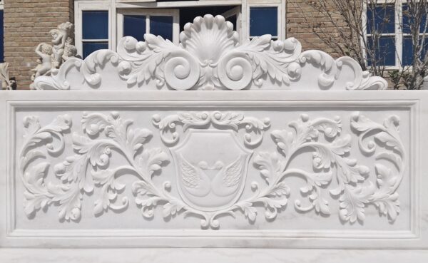 Marble Curved Bench