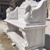Marble Curved Bench